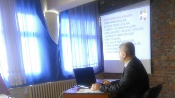 İlçemizde, Tüm Çalışanlara İş Sağlığı ve Güvenliği Kursu Verildi.
